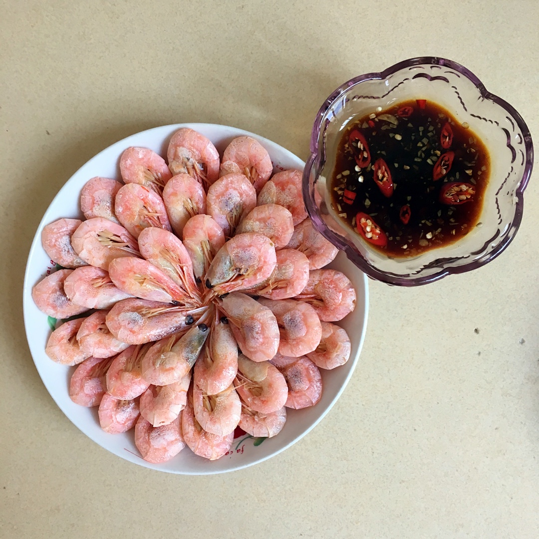 ice妹儿做的白灼北极虾