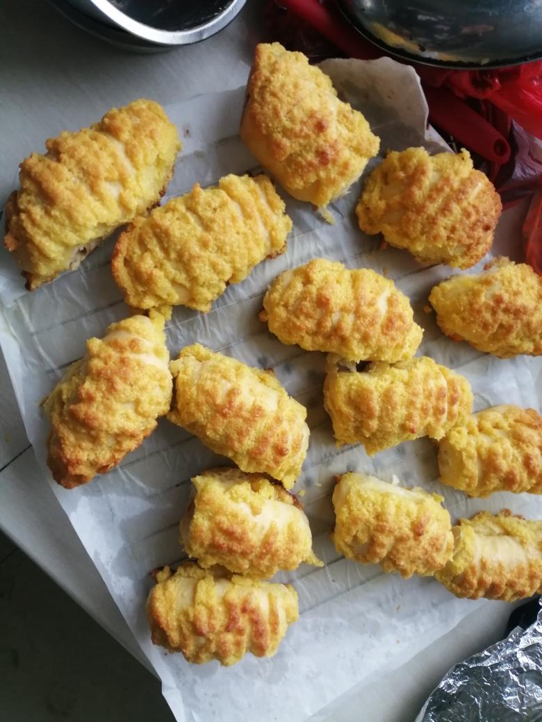 椰蓉酥皮小面包 一次性发酵 超松软！