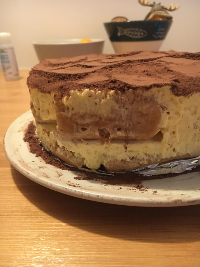 在欧洲学会的经典版提拉米苏