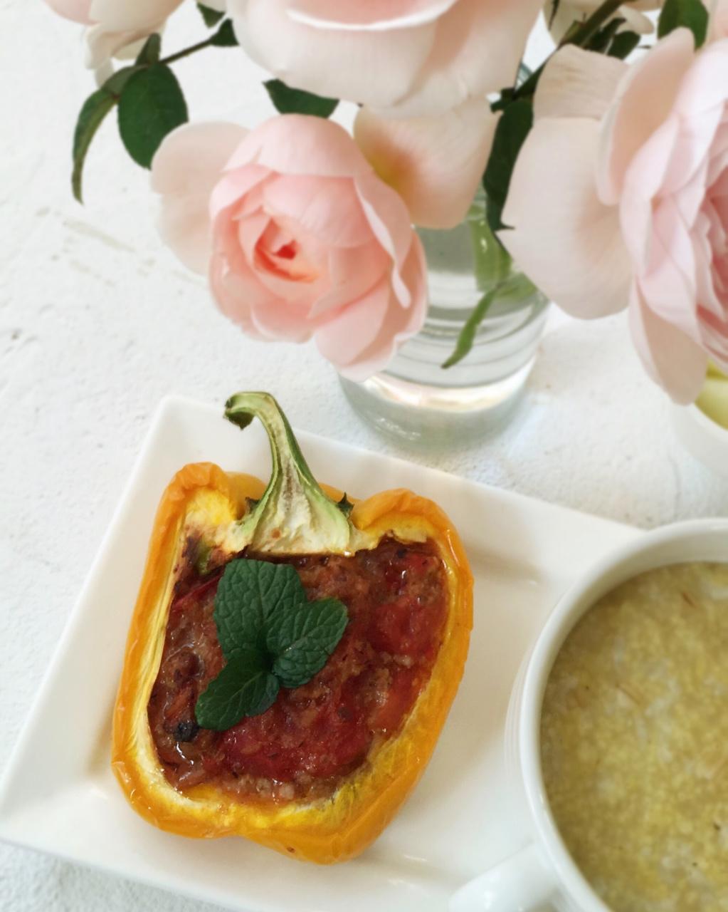 【健康三餐】番茄肉末焗彩椒