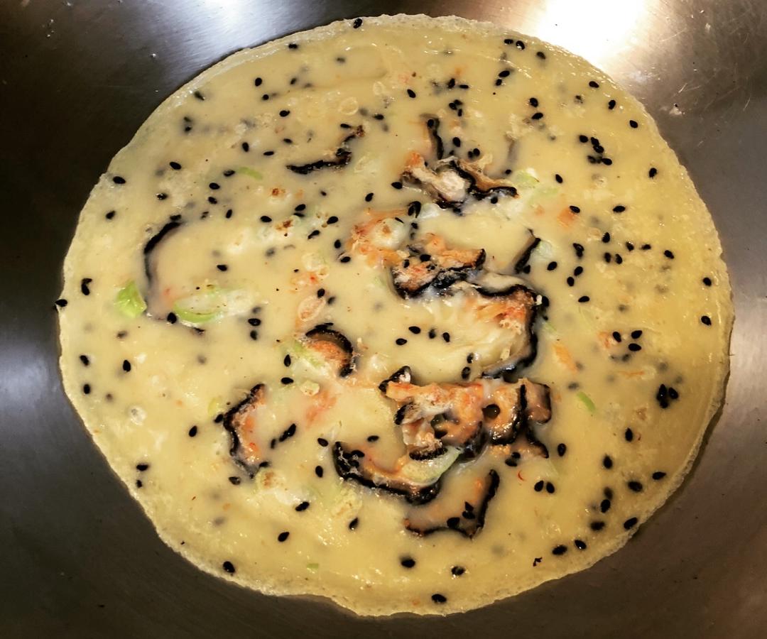 《海参的100种吃法》第一发：海参鸡蛋饼