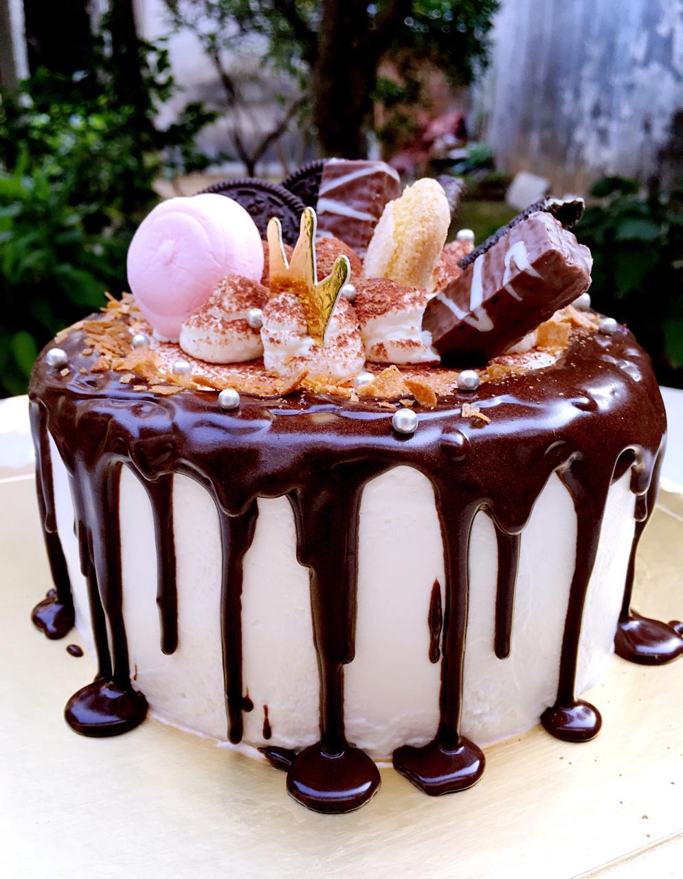 蛋糕淋面之一：甘那许淋面（详细解答淋面太稠的问题）