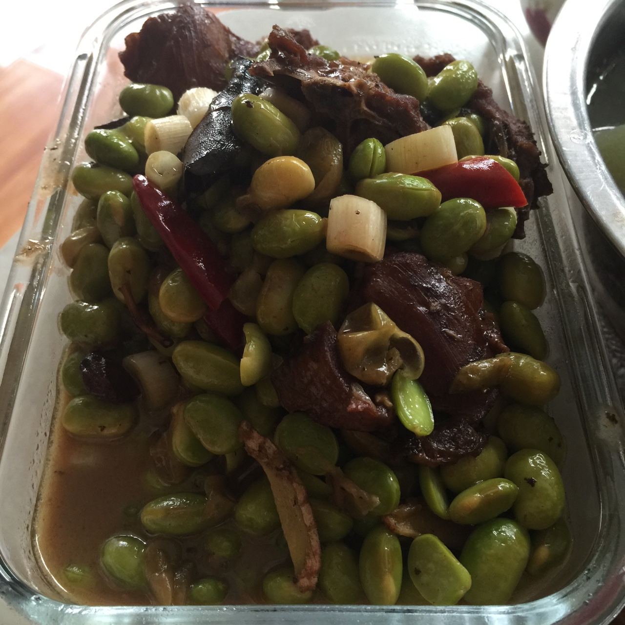 毛豆烧鸡