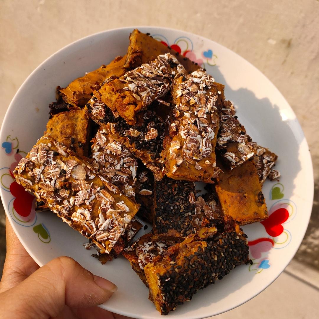 低卡零食❗️红薯🍠燕麦能量棒｜超级简单🙀