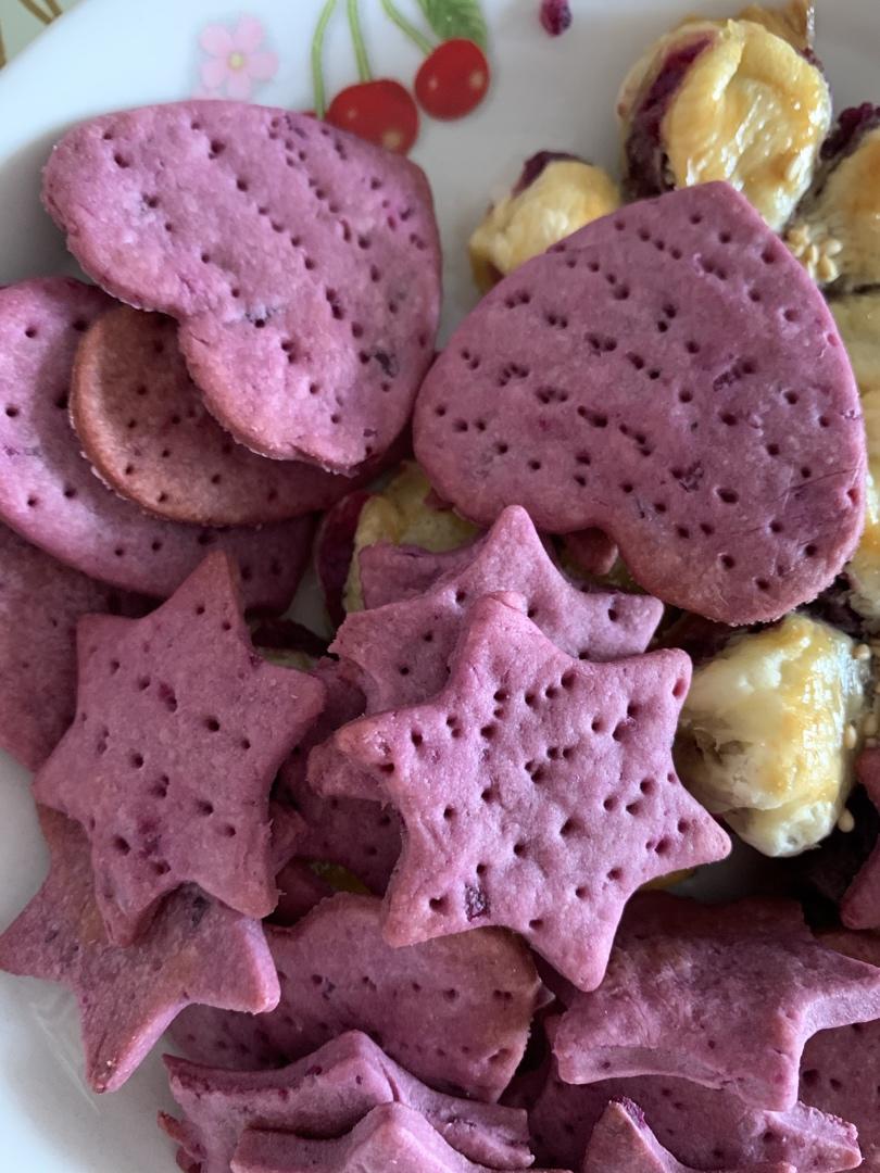 宝宝辅食：奶香紫薯小薄饼