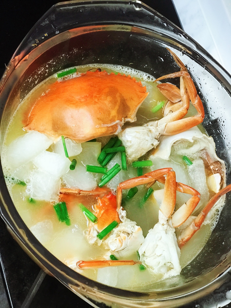 品海鲜：螃蟹冬瓜汤🦀️