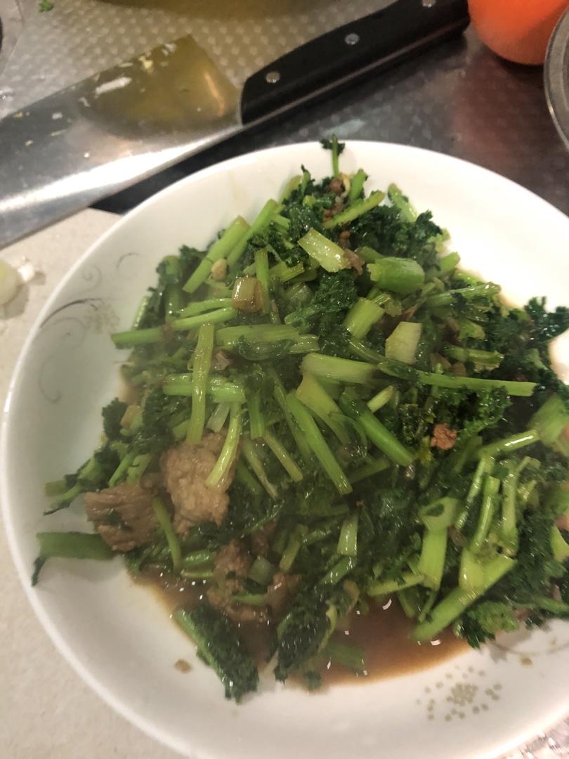 苔菜炒肉