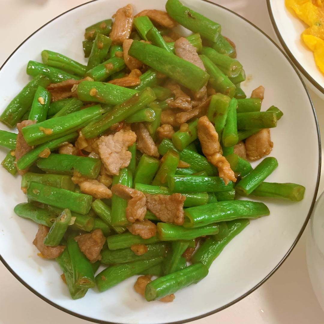 豆角炒肉丝