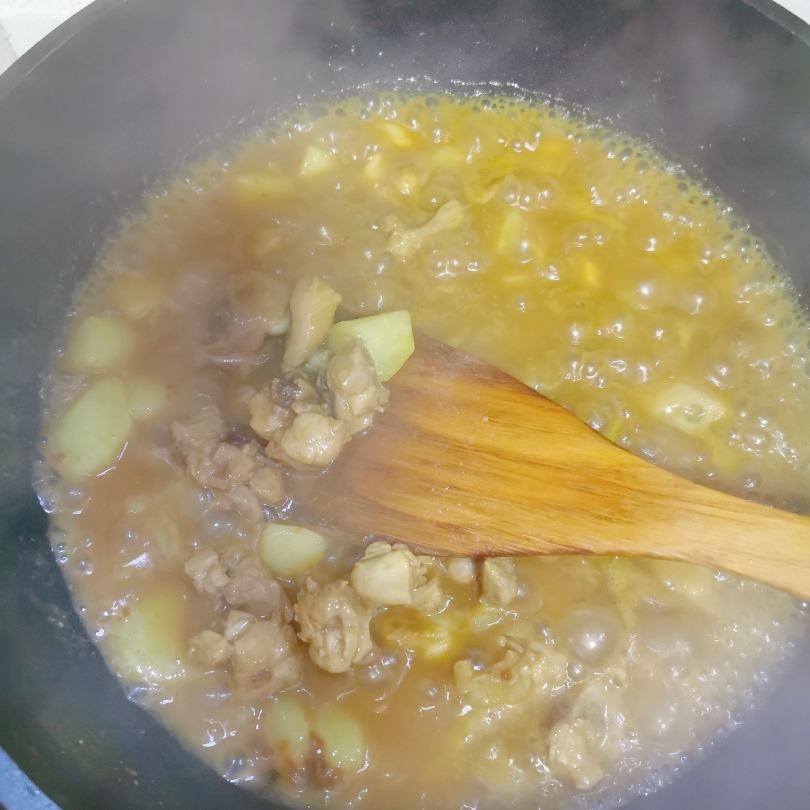 日式土豆黄金咖喱鸡腿饭🍗的做法 步骤3