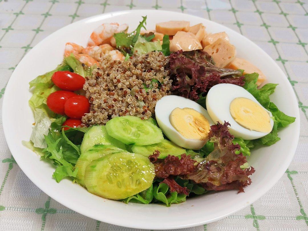 大泡厨房·油醋汁蔬菜藜麦沙拉 减肥 低卡