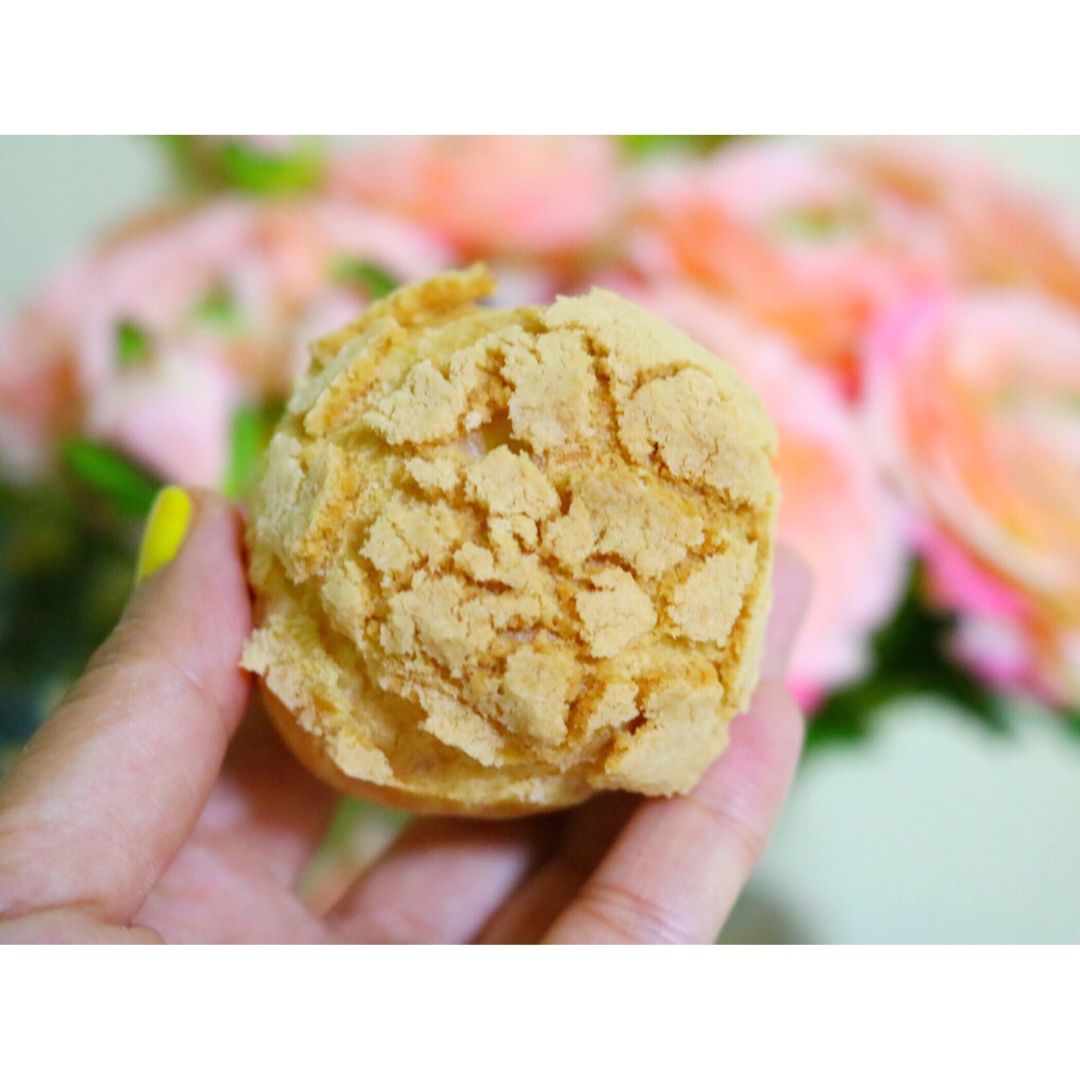 酥皮奶油泡芙--#皮黑森林#
