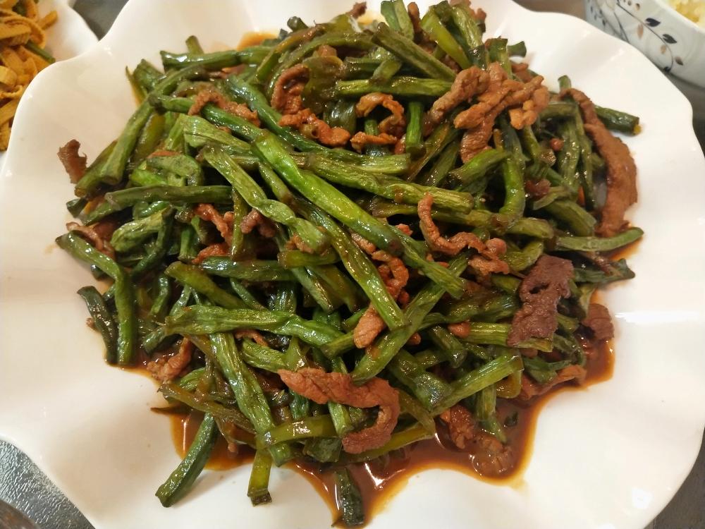 肉丝炒菜豆角