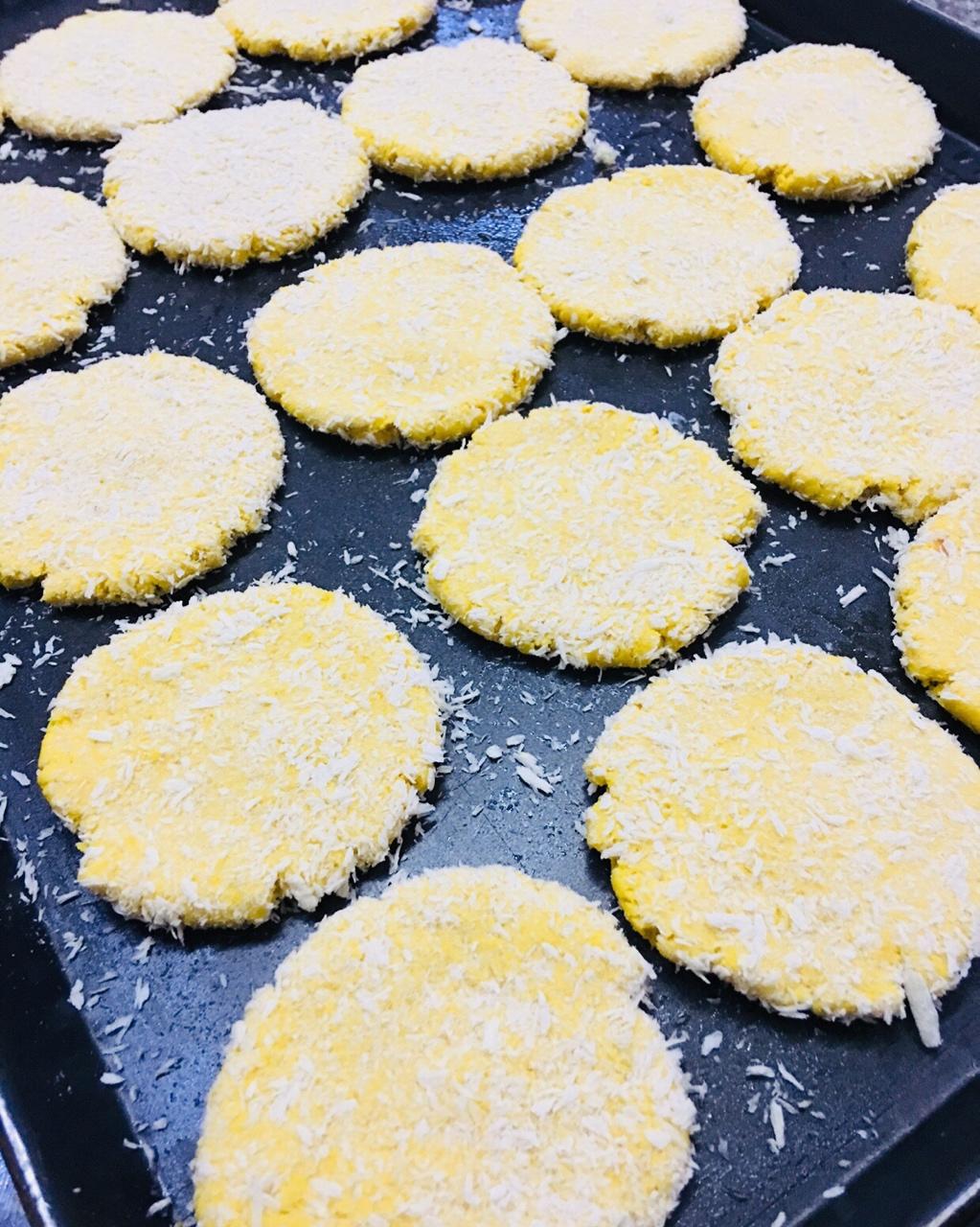 雪花南瓜饼