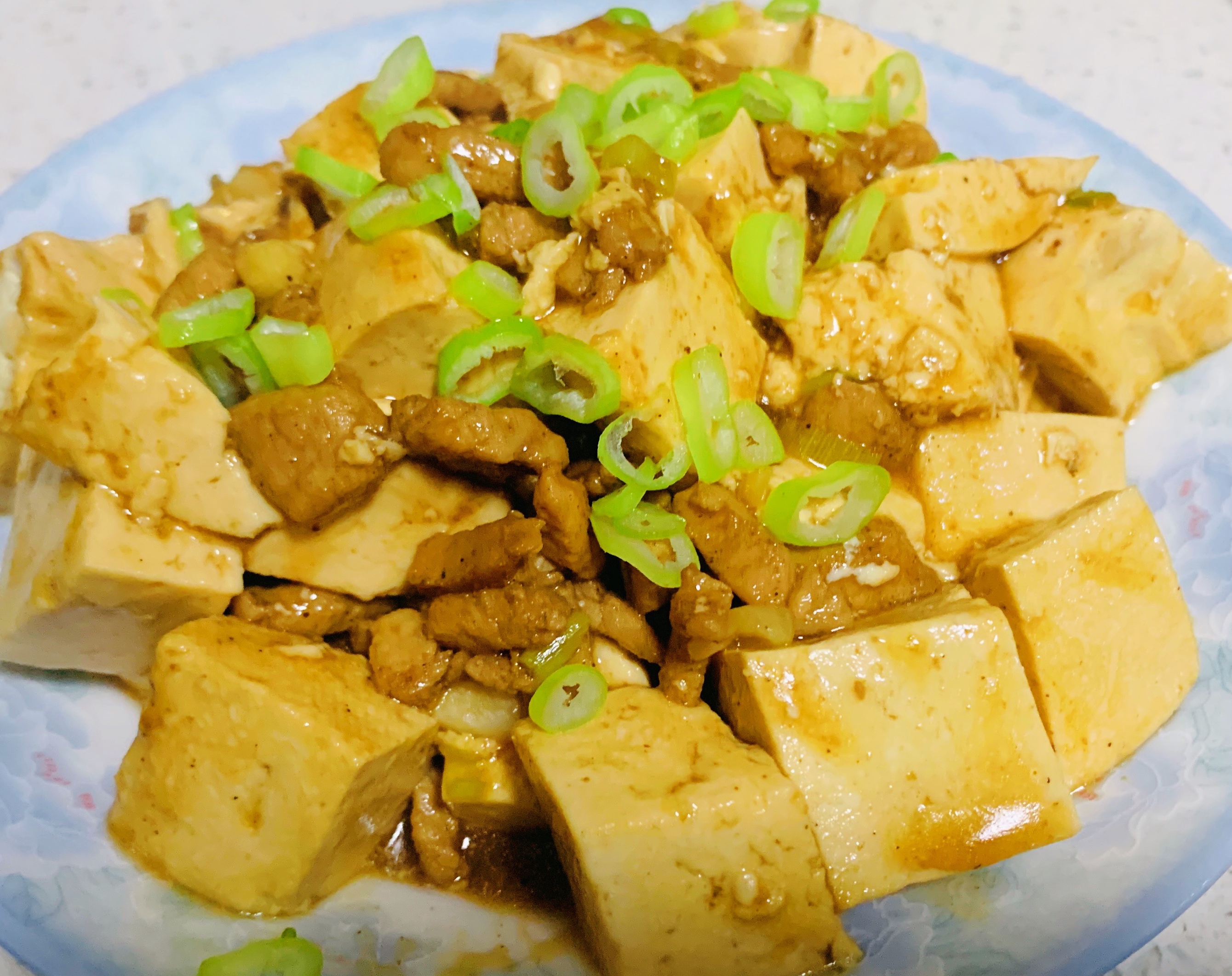 家常肉末豆腐的做法