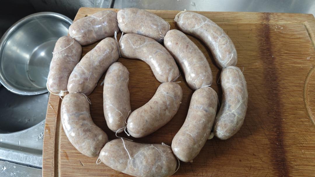 能量满满的猪肉脆皮肠(烤肠、灌肠、自制香肠)