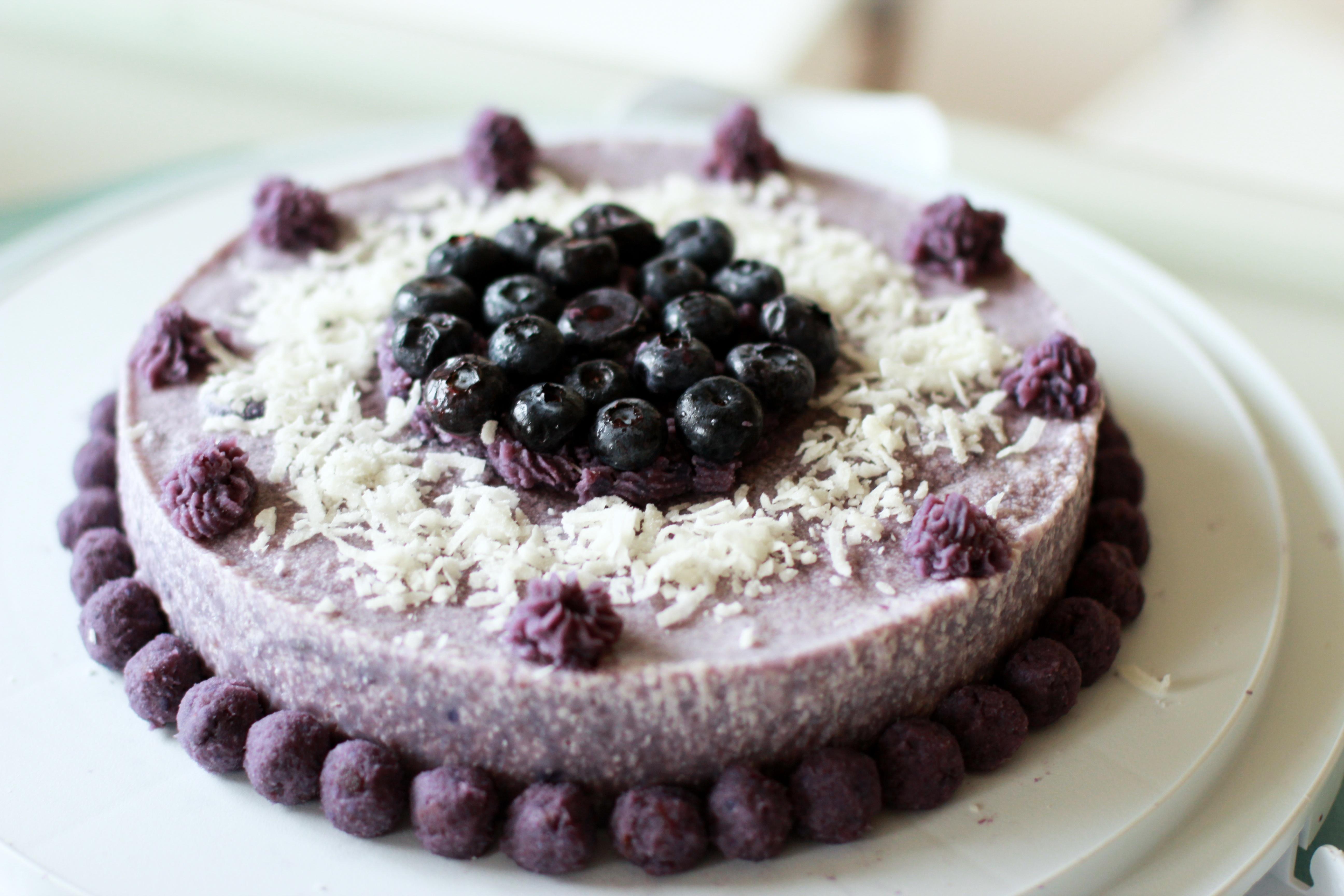 浪漫至死，梦紫飞雪慕斯蛋糕的做法