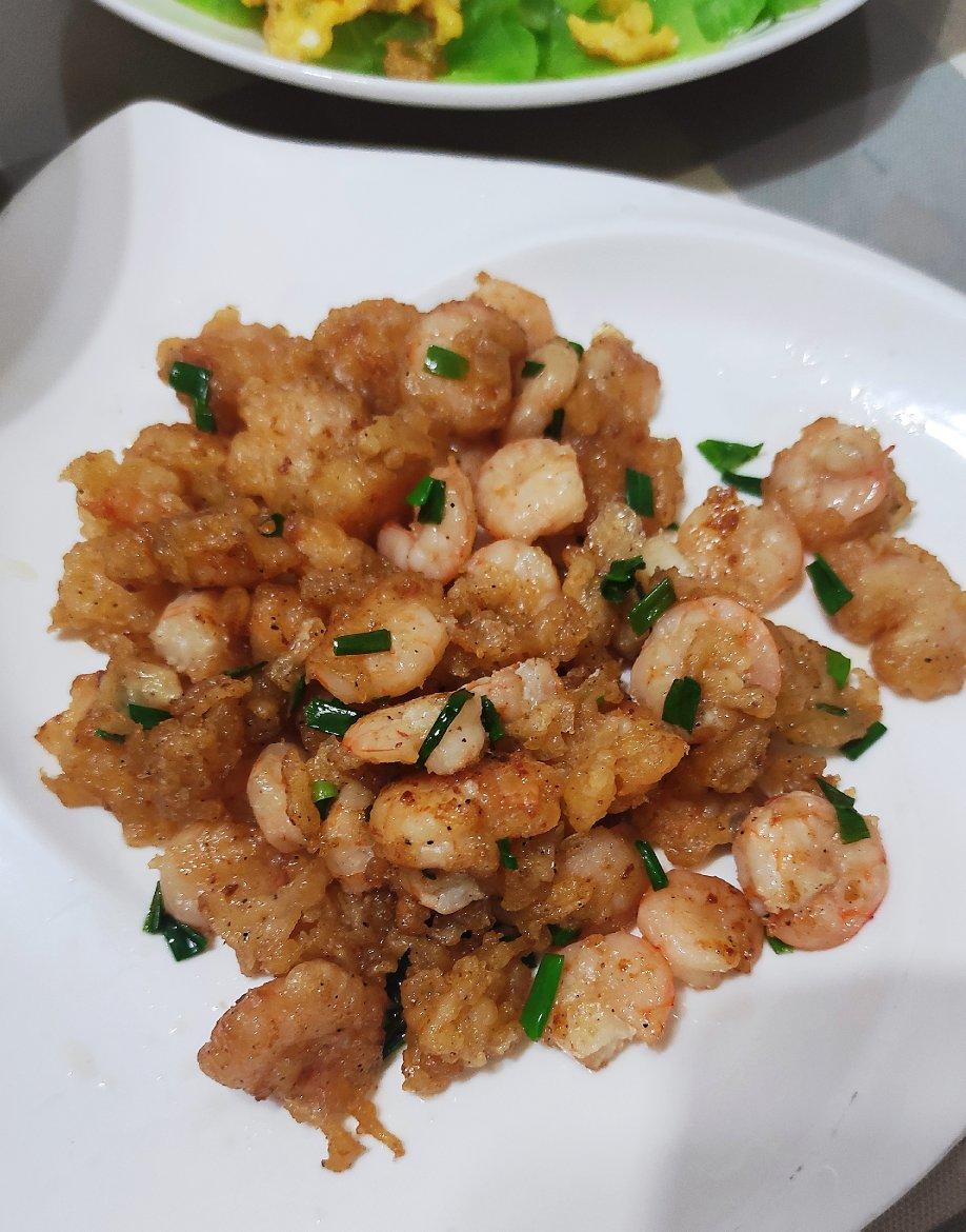 巨好吃的椒盐虾仁🍤