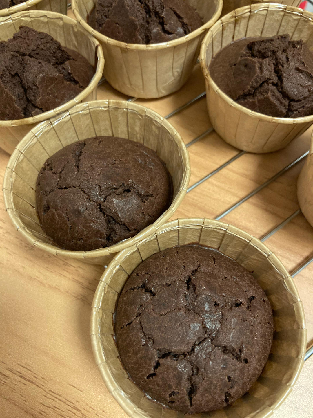 巨简单❗️超快速❗️巧克力玛芬蛋糕❗️好吃哭了