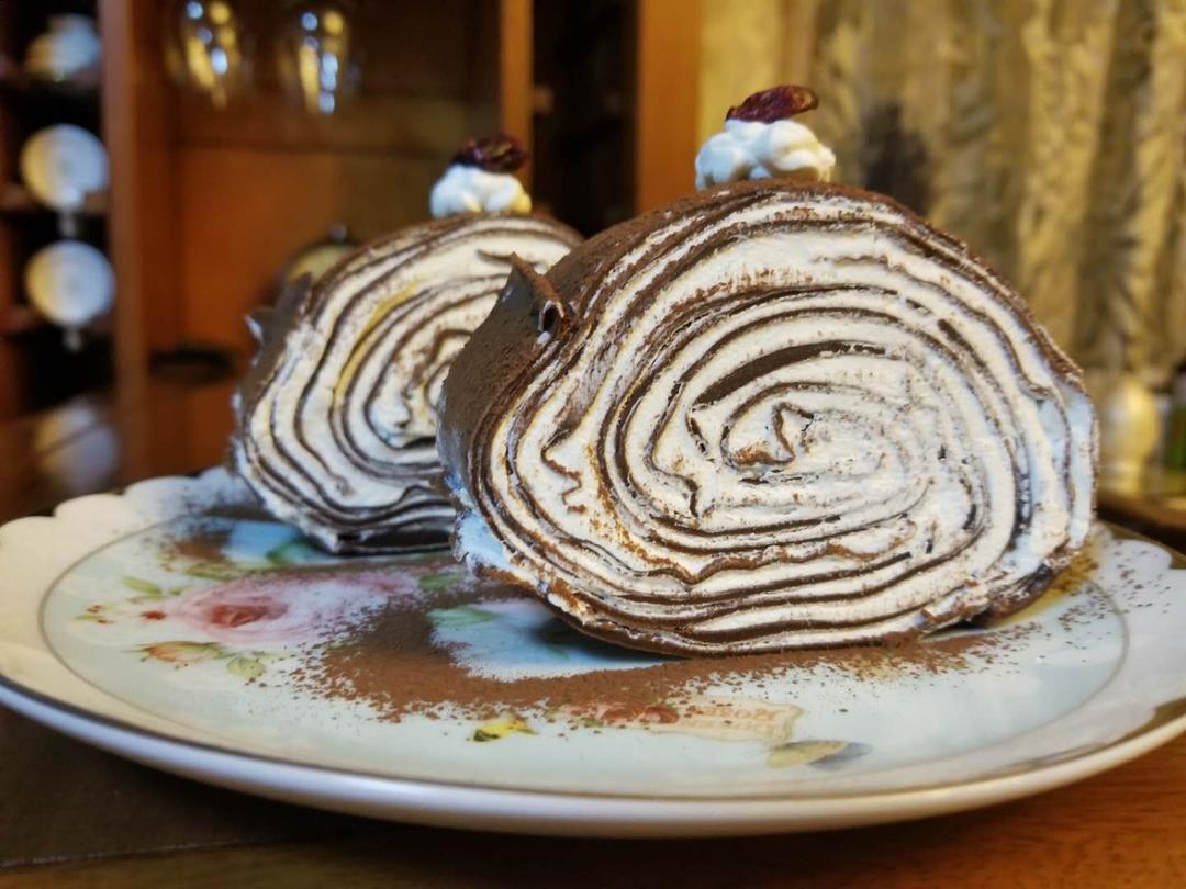 可可千层蛋糕卷