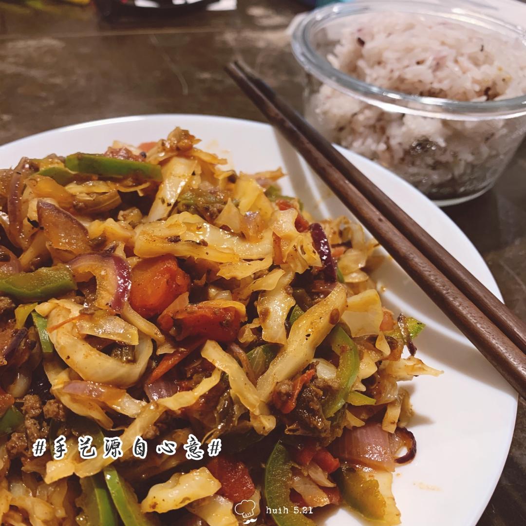 番茄炝炒圆白菜