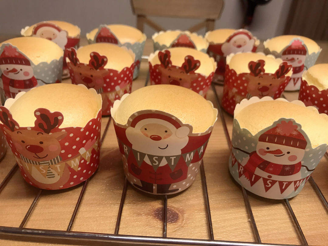 纸杯蛋糕 8寸戚风蛋糕的量