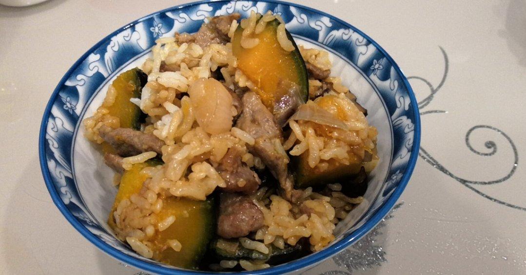 美味到不行的南瓜饭