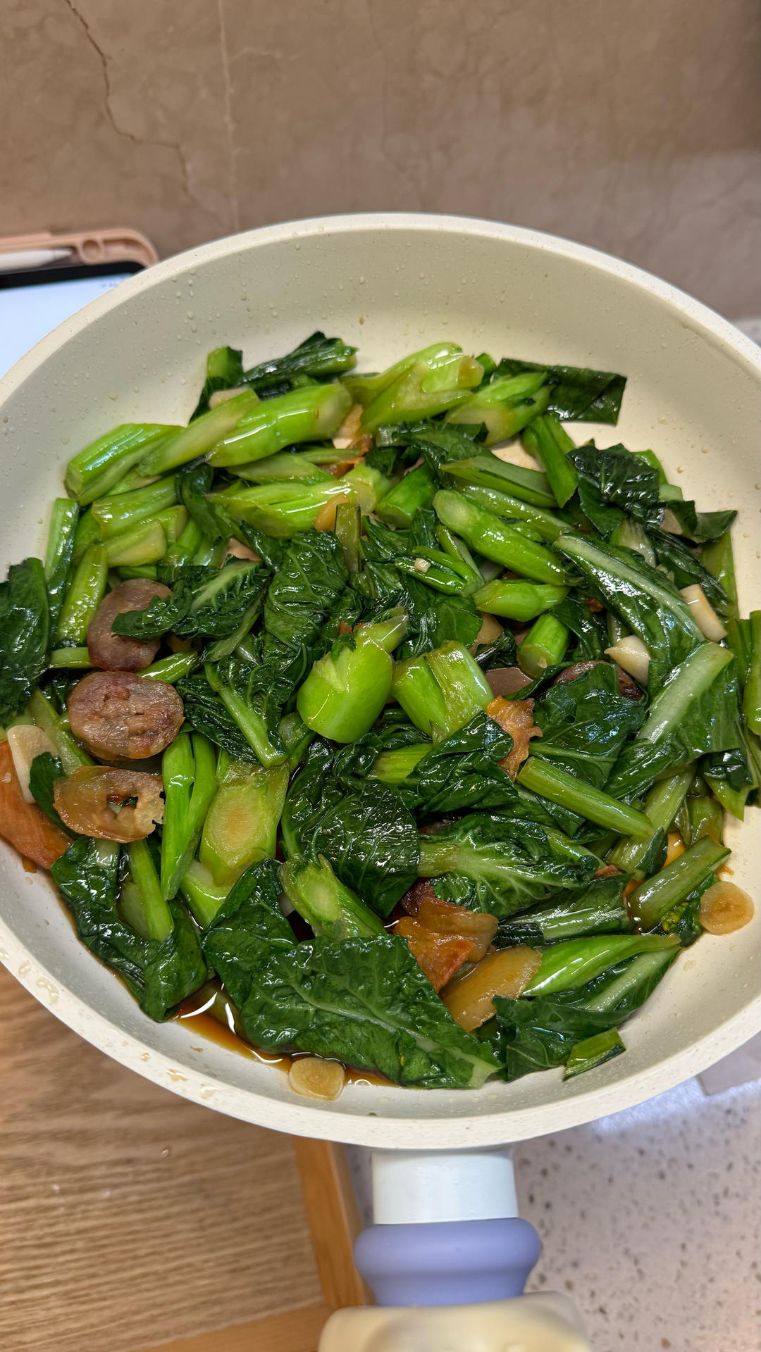 菜心炒腊肉