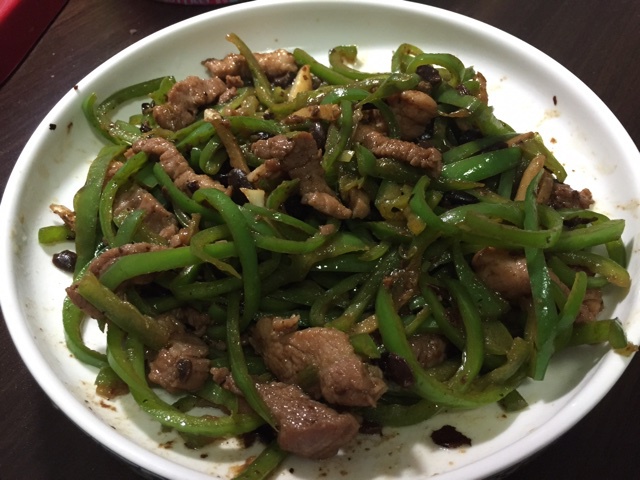 豆豉辣椒炒肉
