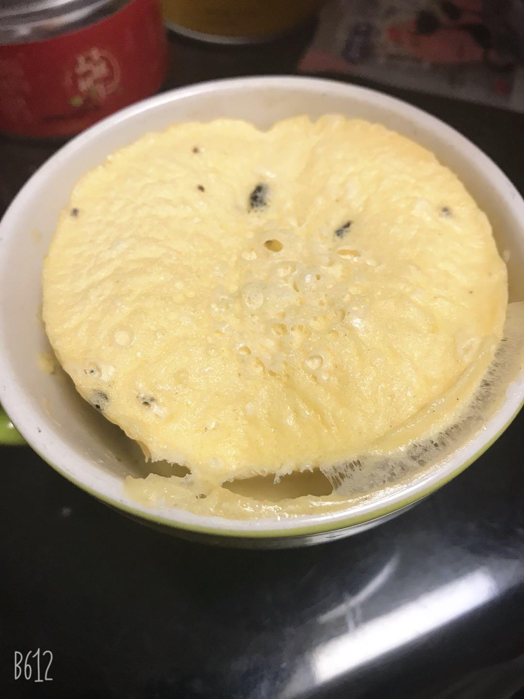 蛋白粉蛋糕微波炉版