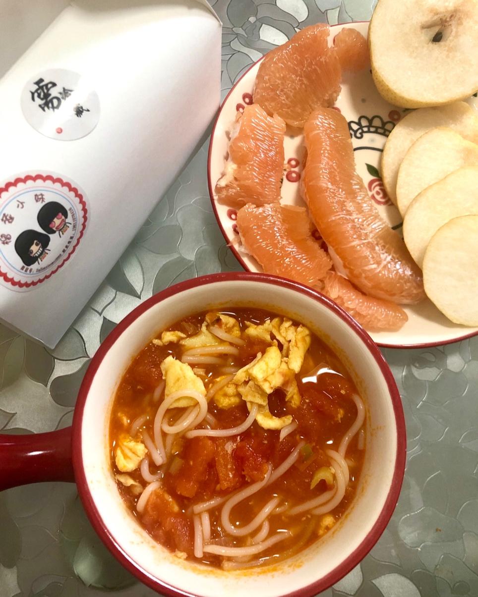 恨不得抱着锅舔的番茄鸡蛋面