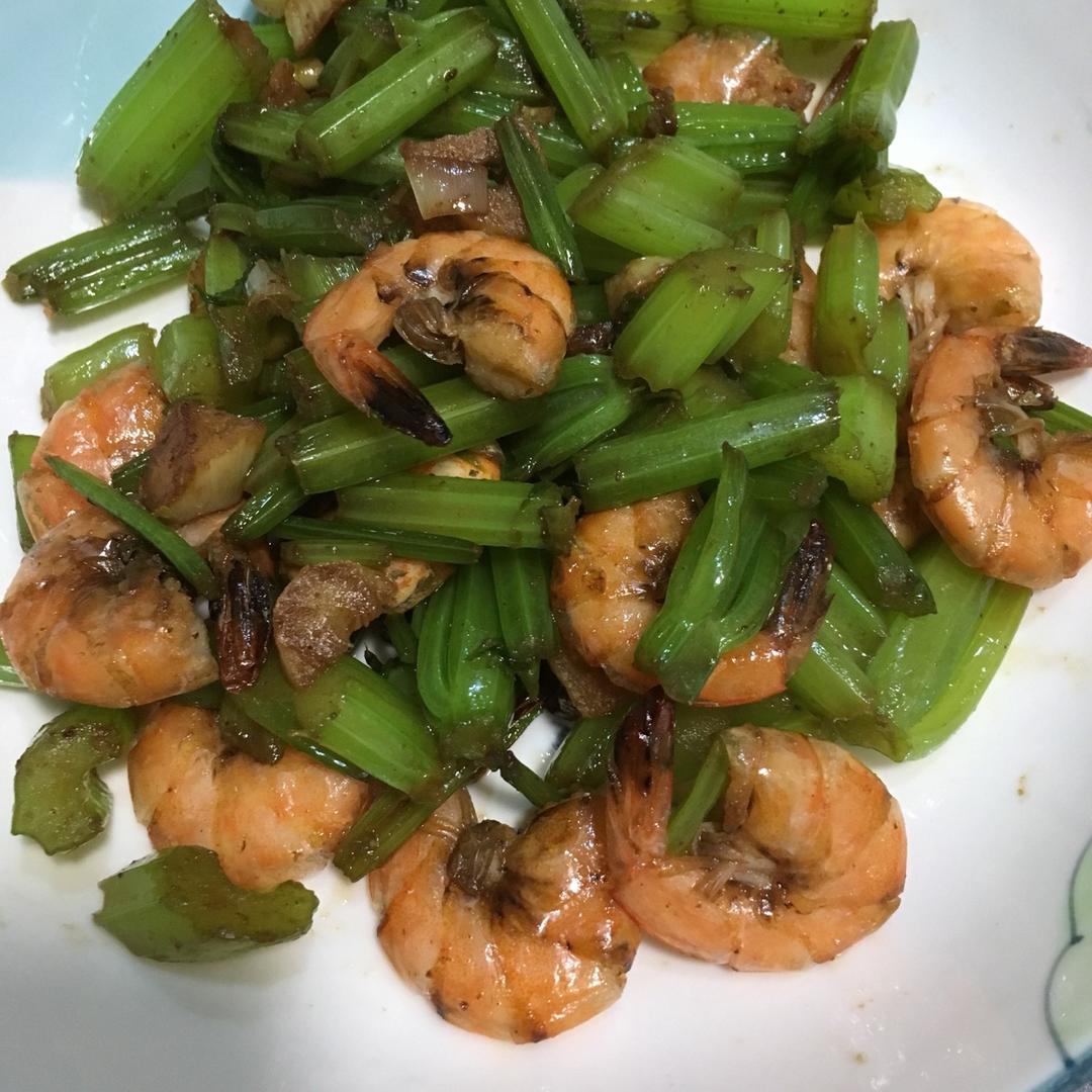 芹菜大虾