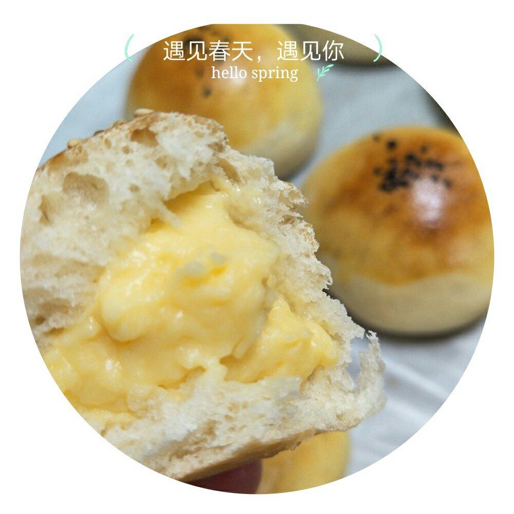 自制无油奶黄包