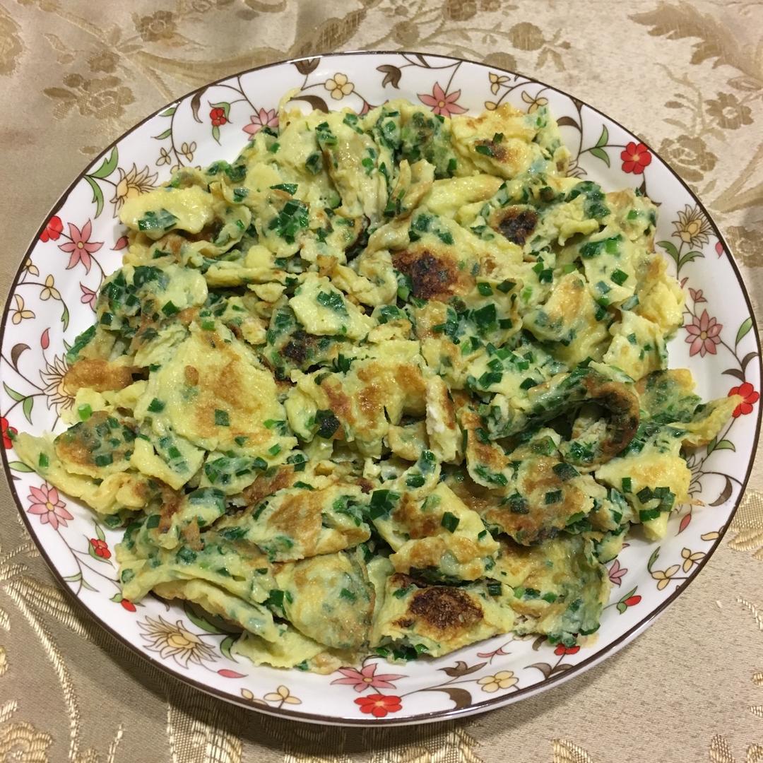 韭菜煎鸡蛋