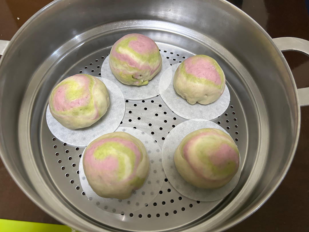 螺旋彩虹刀切馒头🌈做法非常简单哦～