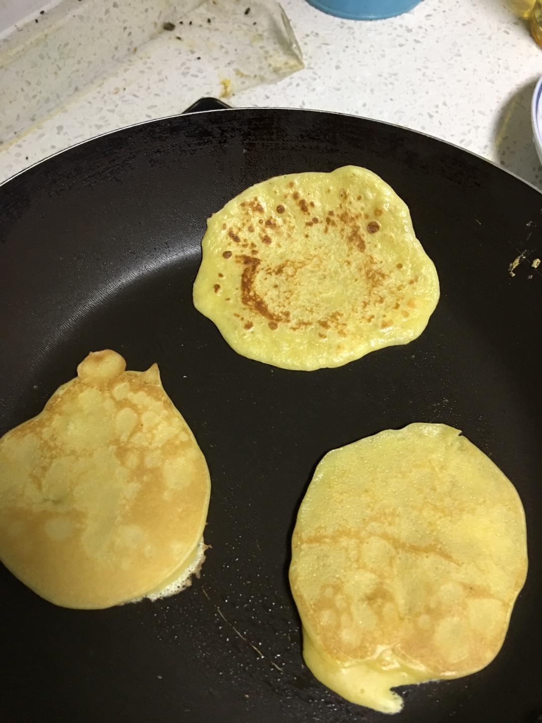 辅食香蕉松饼
