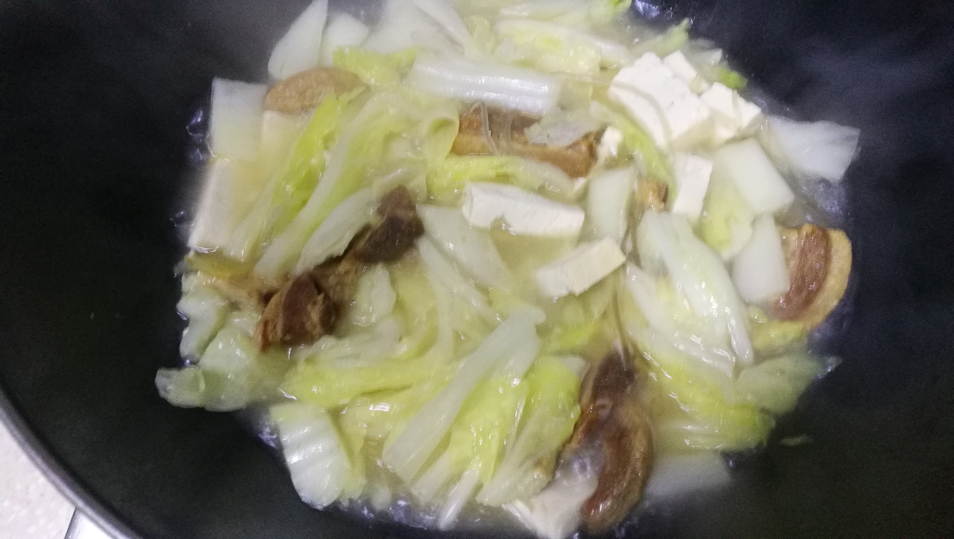 白菜炖脂渣