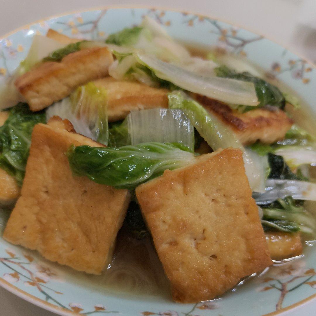 豆腐焖白菜