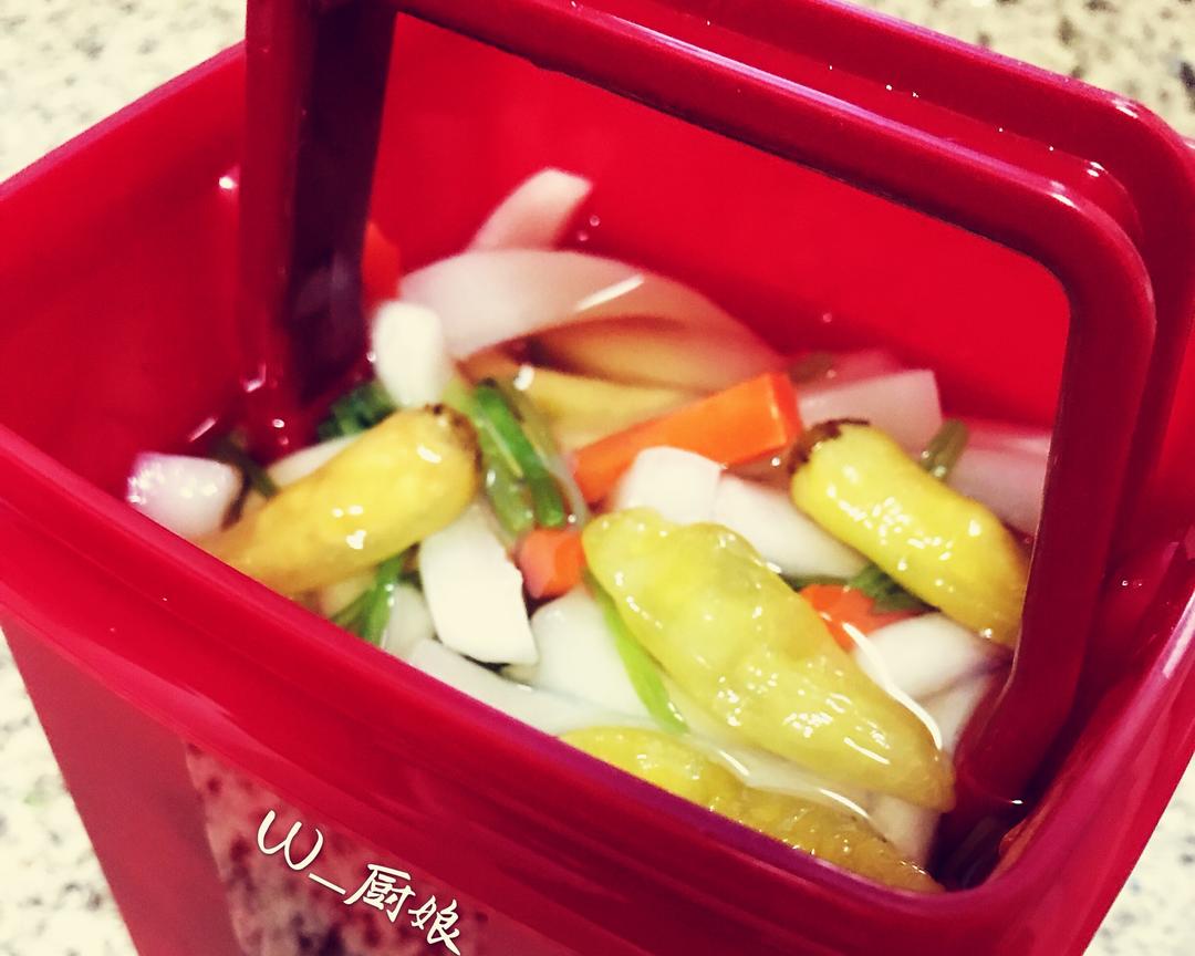 超级下饭的家常萝卜泡菜的做法
