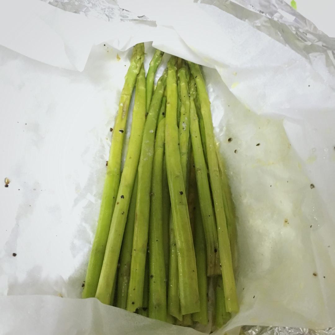 清新柠檬信封烤芦笋