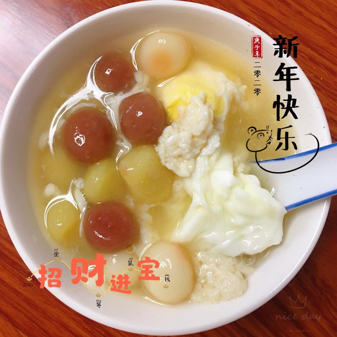 蛋花酒酿圆子