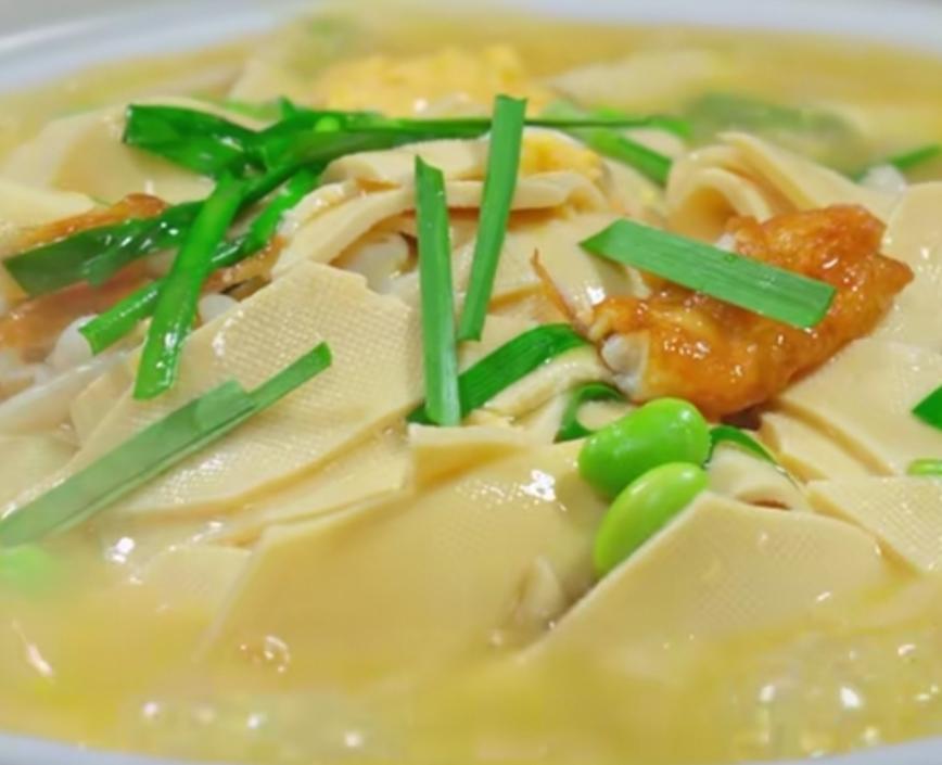 毛豆菌菇烧千张