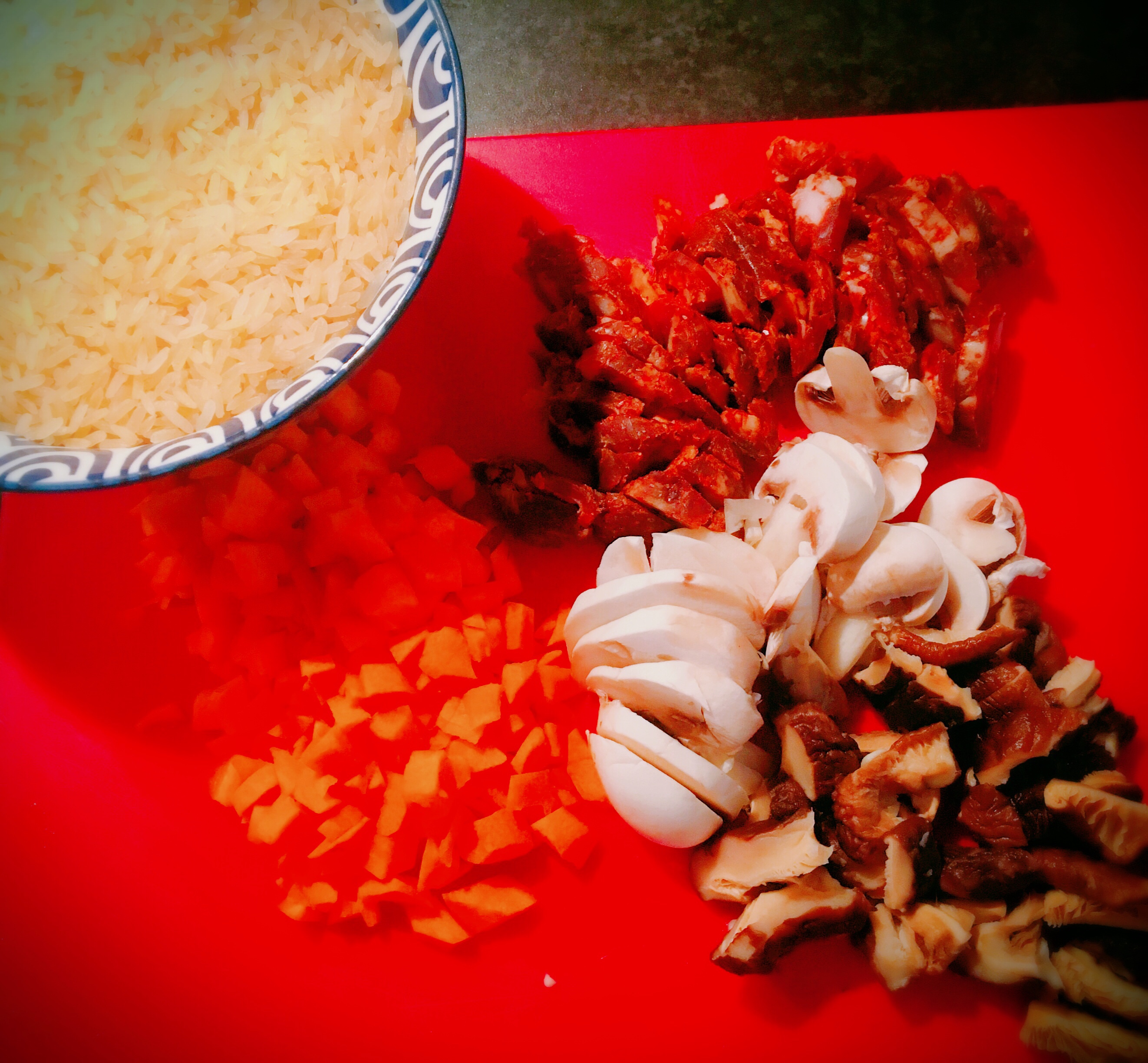 糙米腊肠焖饭（粒粒分明）的做法