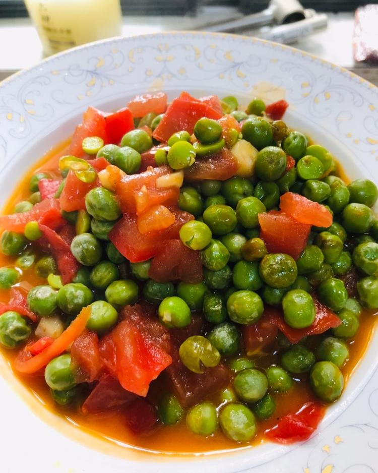 番茄素烧豌豆