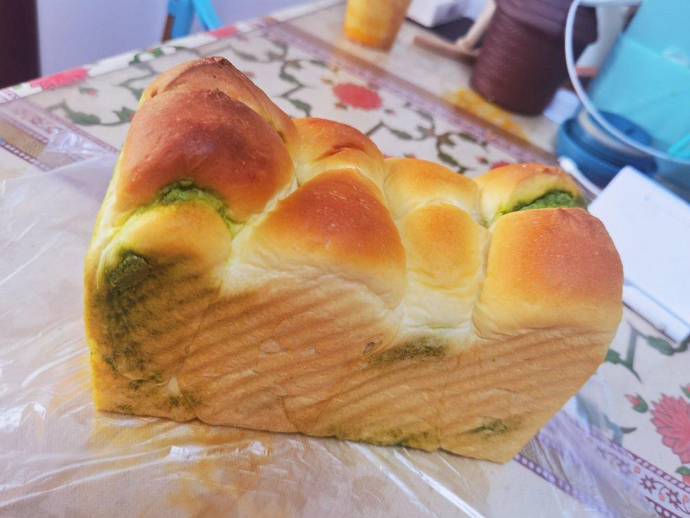抹茶奶酥小金砖（70%中种吐司）