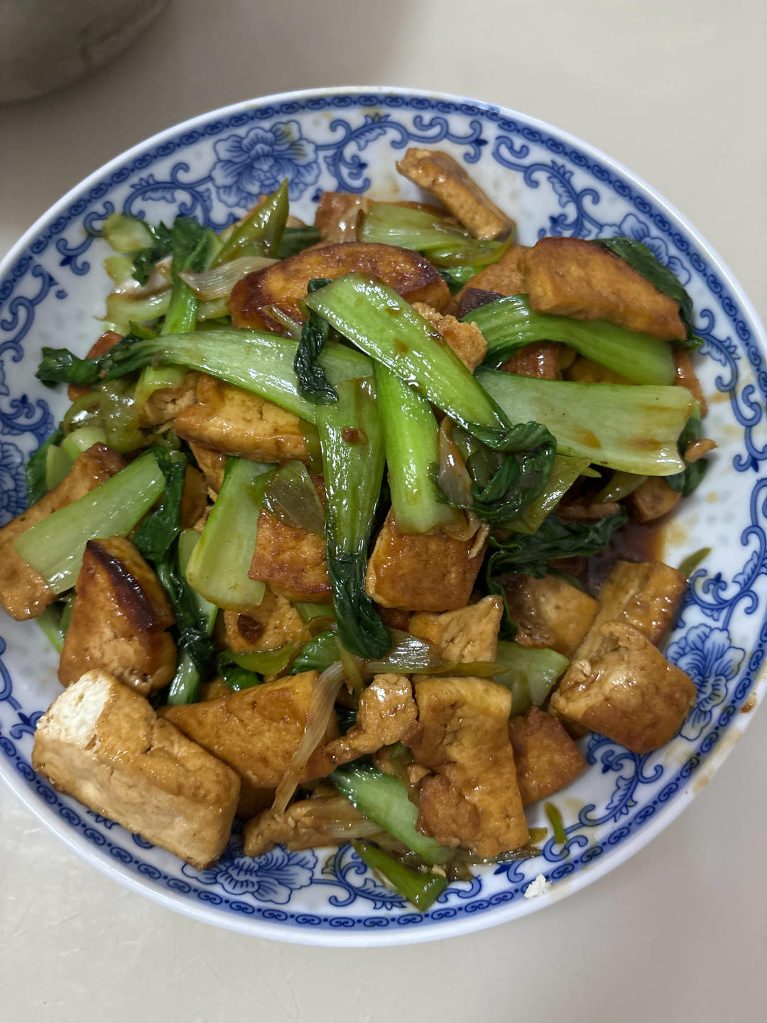 家常葱烧豆腐
