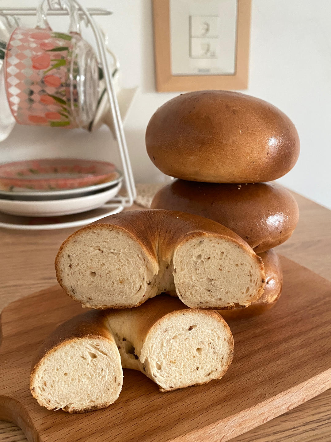 香气扑鼻的桂花醪糟贝果