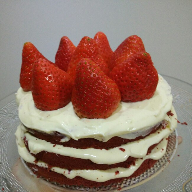 打造圣诞气氛 红丝绒戚风蛋糕