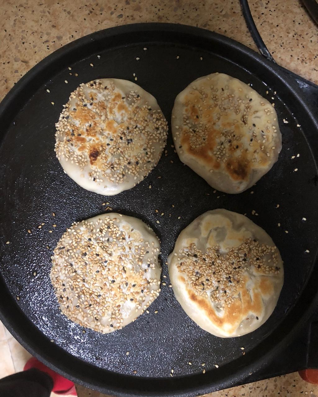 平底锅式板栗饼