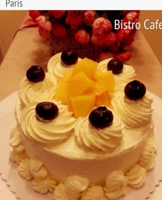 戚风芒果奶油蛋糕