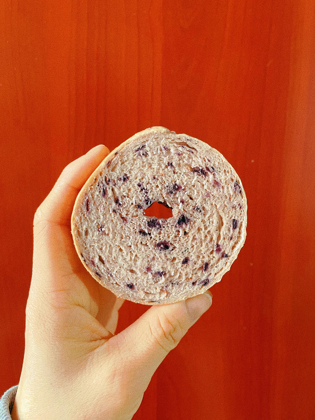 蓝莓贝果｜无油低糖！健康好吃的早餐面包